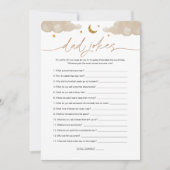 Papa Blagues Twinkle Star Baby shower Carte de jeu (Devant)