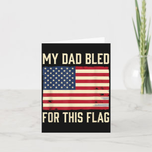 Papa Bloedde Voor Deze Vlag Amerikaanse Militaire Kaart