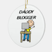 Papa Blogger Keramisch Ornament (Links)
