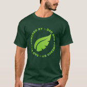 Papa Bod aangedreven door Planten T-shirt (Voorkant)