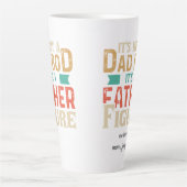 Papa Bod Grappig Quote Vaderdag Cadeau Latte Mok (Voorkant)