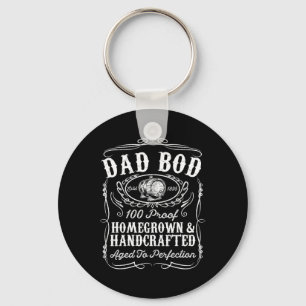 Papa Bod Grappige Whiskey Bourbon Lover Vaders Dag Sleutelhanger