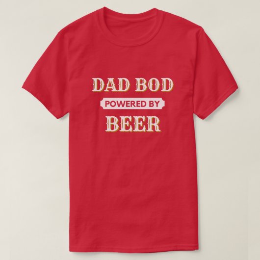 Papa Bod met beer T-Shirt (Design voorkant)