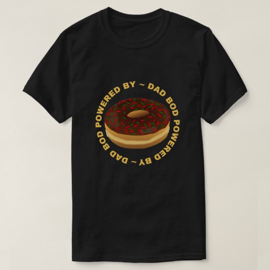 Papa Bod met Donuts T-shirt (Design voorkant)