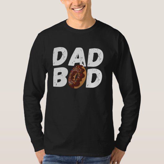 Papa Bod Tshirt Funny Donut Daddy Gym Tee (Devant)