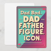 Papa Bod, Vaderfiguur, Icoon. - Vaderdag Kaart (Voorkant / Achterkant)