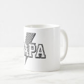 Papa Bold À damiers Lightning Keepsaké Mug (Devant droit)