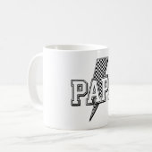 Papa Bold À damiers Lightning Keepsaké Mug (Devant gauche)