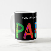 Papá Bold Boho Mug géométrique (Devant gauche)