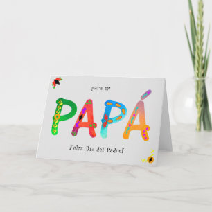 Papá Bold Carte de fête du père des Boho géométriq
