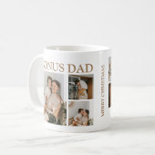 Papa Bonus Moderne | Tasse à café avec collage de (Devant gauche)