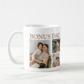 Papa Bonus Moderne | Tasse à café avec collage de (Gauche)