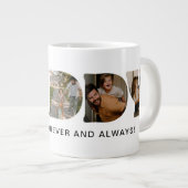 PAPA Brief Fotocollage Vaderdag Extra Grote Beker (Voorkant rechts)