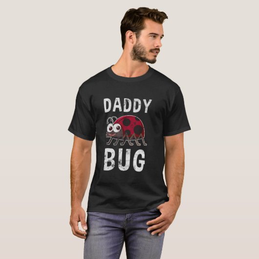 Papa Bug Funny Ladybug Lover Cute Dad Day T-shirt (Voorkant volledig)
