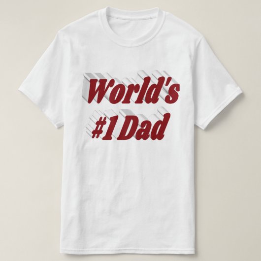 Papa burgundy texte T-shirt (Design devant)