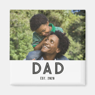 Papa cadeau met foto Vaderdag magneet