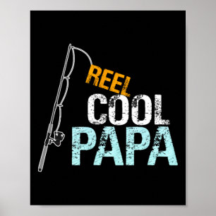 Papa cadeau van kleindochter kleinzoon Reel Cool P Poster