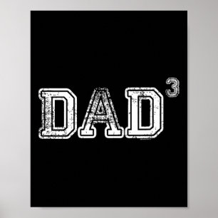 Papa cadeautjes voor papa van 3 3 cadeau vaders da poster