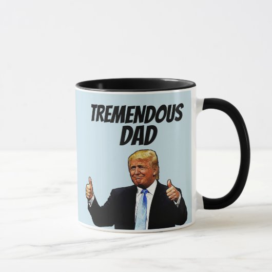 PAPA CAFÉ MUG, FUNNY TRUMP FÊTE DES PÈRES MUG (Droite)