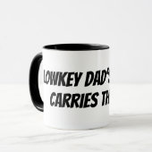 Papa Café Mug Lowkey Café papa porte la mousse (Devant gauche)