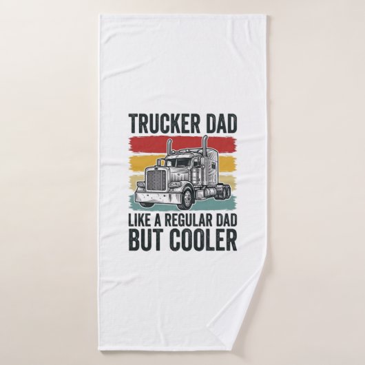 Papa camionneur comme un papa normal mais T-shirt  (Serviette de bain)