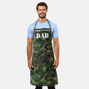 Papa Camouflage Camo Print Legerveteraan Schort
