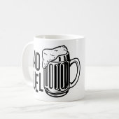 Papa Carburant Fête des pères noire café Mug (Devant gauche)