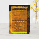 Papa Carte d'anniversaire d'ordinateur humoristiqu (Fleur jaune)