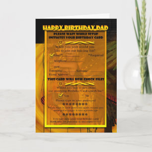 Papa Carte d'anniversaire d'ordinateur humoristiqu