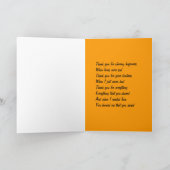 Papa, cartes de remerciements (Intérieur)