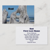 Papa Cartes de visite pour hommes Ocean Waves Drif (Devant / Derrière)