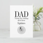 Papa Catching Fête des pères Araignées Carte d'ann (Debout devant)