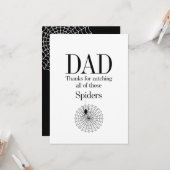 Papa Catching Fête des pères Araignées Carte d'ann (Devant/Arrière en situation)