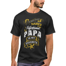 PAPA CHAUD DE T-SHIRT DE PAPA MON NOM PRÉFÉRÉ