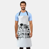 Papa chef citaat schort (Gedragen)