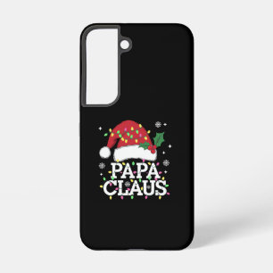 Papa Claus kerstlampjes Pajama familie komt overee Samsung Galaxy Hoesje