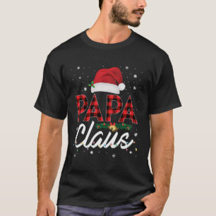 Papa Claus Kerstmis Kerstman Hoed Buffel Bijpassen T-shirt