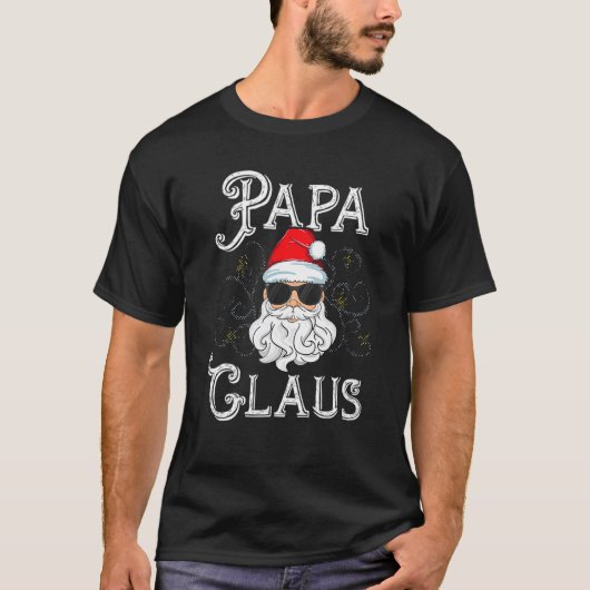 Papa Claus Matching Family Kerstmis Uitrusting P T-shirt (Voorkant)