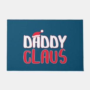 Papa Claus Matching Santa kerstkostuum Deurmat