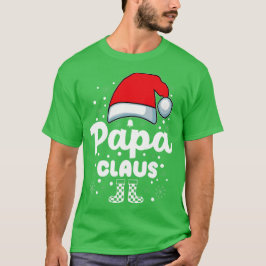 Papa Claus Santa Hat kerstfamilie T-shirt