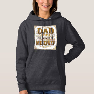 Papa Co-Manager van Ondeugd Grappige Vader Design_ Hoodie