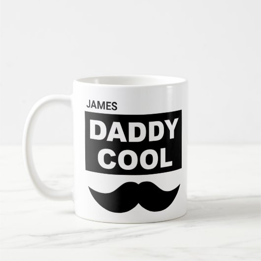 Papa Cool Mok | Mustache Cool Dad Novelty Cup (Links)
