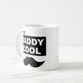 Papa Cool Mug | Mustache Cool Papa Novelty Cup (Devant gauche)