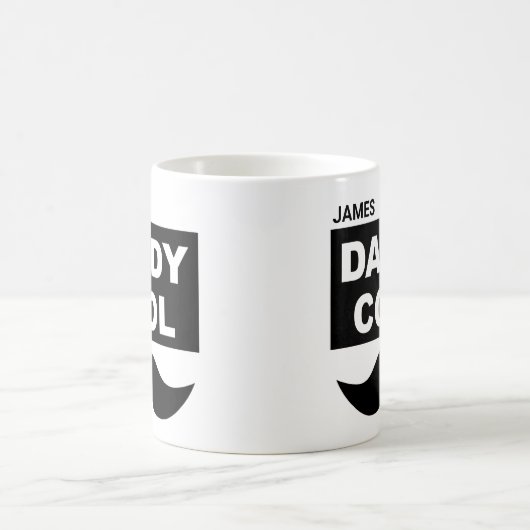 Papa Cool Mug | Mustache Cool Papa Novelty Cup (Centre)