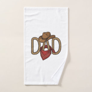 Papa Cowboy Corda Chapeau Bandana Gravure Vintage