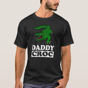 Papa Crocodile T-Shirt Animal Papa Père Cadeau