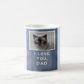 Papa Custom Cat Photo Mok (W) (Center)