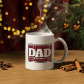 Papa Custom Plaid Mug - Cadeaux pour père