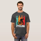 Papa Cycling Dad Bicycle Lover Cool Bicycling T-shirt (Voorkant volledig)
