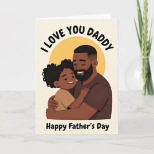 Papa d'amour Carte de la Fête des Pères